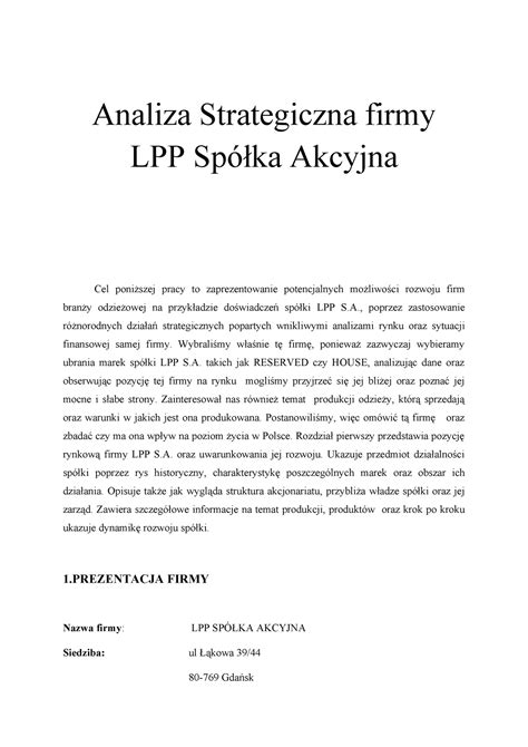 lpp spółka akcyjna.